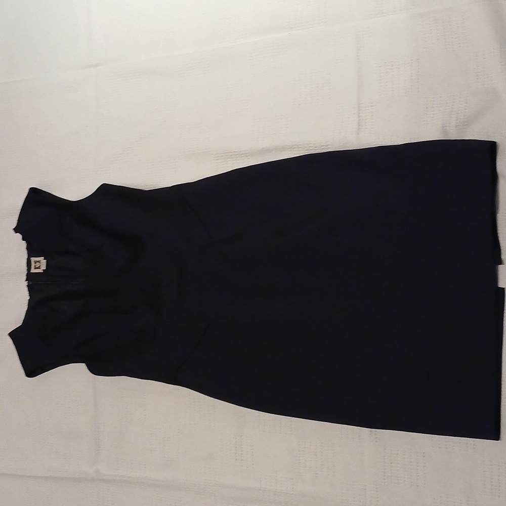Anne Klein size 6 navy midi dress